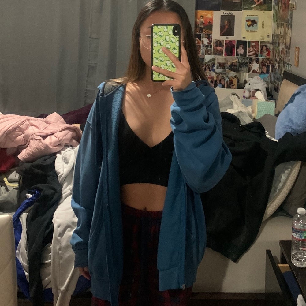 Oversized zip up